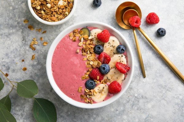 How Can You Make a Refreshing Brazilian Acai Bowl with Mixed Berries and Granola?